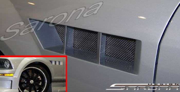 Custom Ford Mustang Fenders  Coupe (2005 - 2009) - $625.00 (Manufacturer Sarona, Part #FD-009-FD)